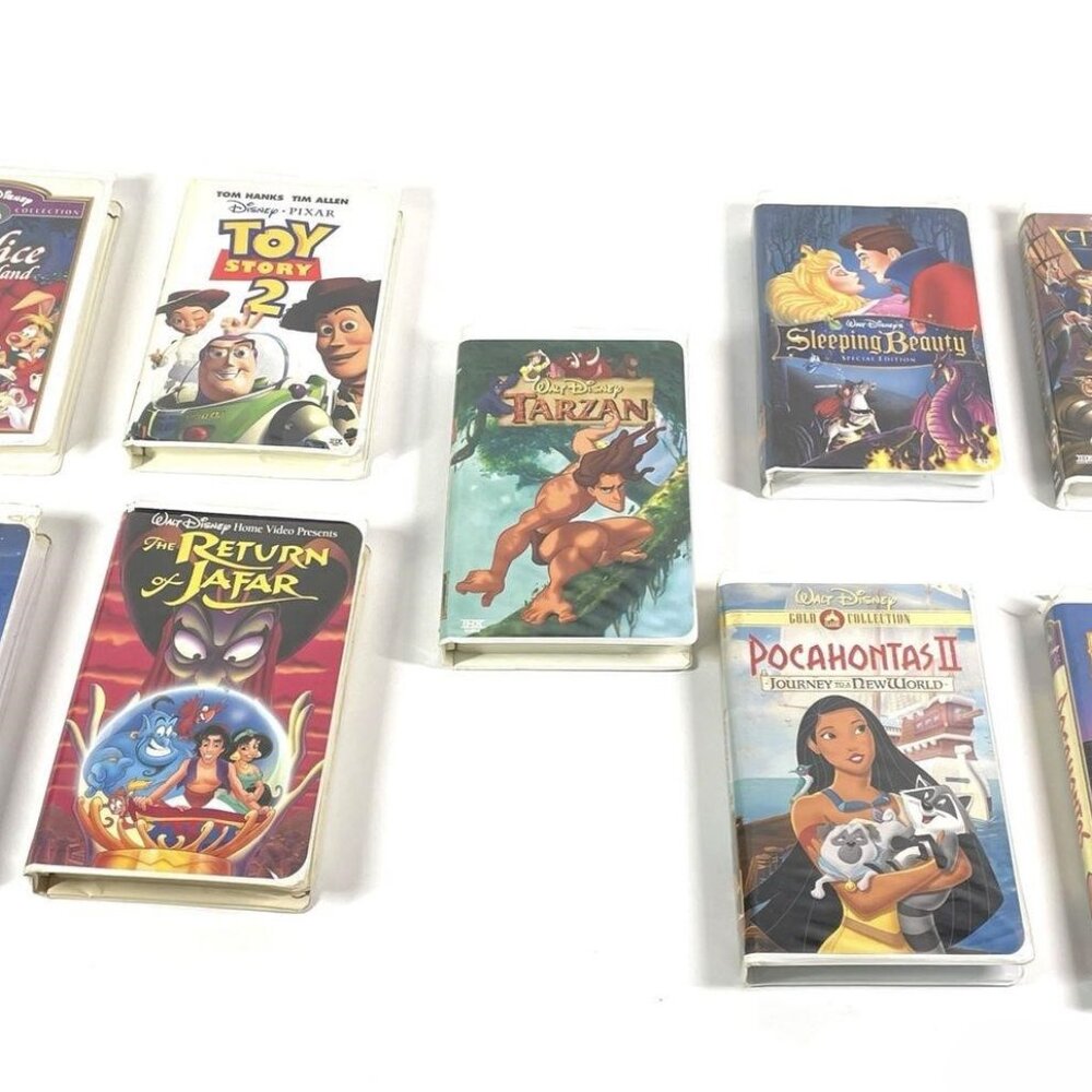 9 Disney VHS tapes